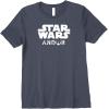 imageStar Wars Andor Centered Text Logo Symbol Premium TShirtHeather Blue