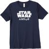 imageStar Wars Andor Centered Text Logo Symbol Premium TShirtNavy Blue