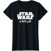imageStar Wars Andor Centered Text Logo Symbol TShirtBlack