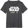 imageStar Wars Andor Centered Text Logo Symbol V3 TShirtDark Heather Grey
