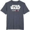 imageStar Wars Andor Centered Text Logo Symbol V3 TShirtHeather Blue