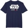 imageStar Wars Andor Centered Text Logo Symbol V3 TShirtNavy Blue