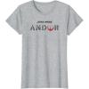 imageStar Wars Andor Distressed Text Logo TShirtHeather Grey