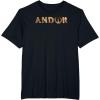 imageStar Wars Andor Glitch Text Logo TShirtBlack