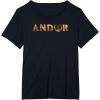 imageStar Wars Andor Glitch Text Logo TShirtBlack