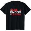 imageStar Wars Andor Rebel Glare Cassian Eyes Panel TShirtBlack