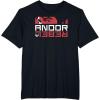 imageStar Wars Andor Rebel Glare Cassian Eyes Panel TShirtBlack