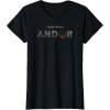 imageStar Wars Andor Ruins Text Logo TShirtBlack