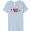 imageStar Wars Andor Worn Text Logo Premium TShirtBaby Blue