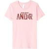 imageStar Wars Andor Worn Text Logo Premium TShirtPink