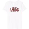 imageStar Wars Andor Worn Text Logo Premium TShirtWhite