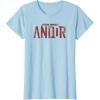 imageStar Wars Andor Worn Text Logo TShirtBaby Blue