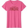imageStar Wars Andor Worn Text Logo TShirtPink Heather