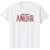 imageStar Wars Andor Worn Text Logo TShirtWhite