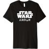 imageStar Wars Andor Centered Text Logo Symbol Premium TShirtBlack