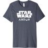 imageStar Wars Andor Centered Text Logo Symbol Premium TShirtHeather Blue