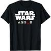 imageStar Wars Andor Centered Text Logo Symbol V3 TShirtBlack