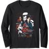 imageStar Wars Andor Character Collage Poster Long Sleeve TShirtBlack