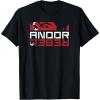 imageStar Wars Andor Rebel Glare Cassian Eyes Panel TShirtBlack