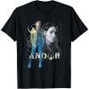 imageStar Wars Andor Rebel Glitch Poster TShirtBlack