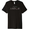 imageStar Wars Andor Ruins Text Logo Premium TShirtBlack