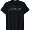 imageStar Wars Andor Ruins Text Logo TShirtBlack