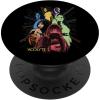 imageStar Wars The Acolyte Disney Retro Color Block Characters PopSockets Standard PopGripStandard