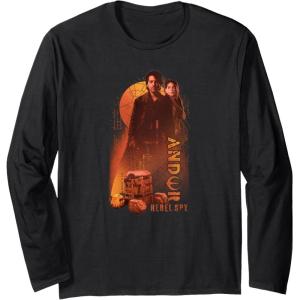 imageStar Wars Andor Cassian Rebel Group Poster Long Sleeve TShirtBlack