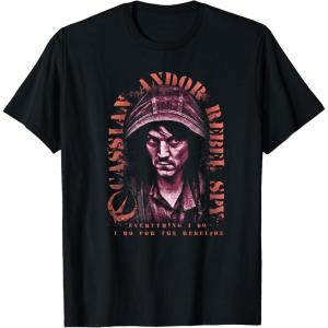 imageStar Wars Andor Cassian Rebel Spy Quote Poster TShirtBlack