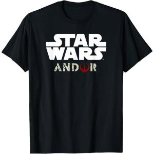 imageStar Wars Andor Centered Text Logo Symbol V3 TShirtBlack