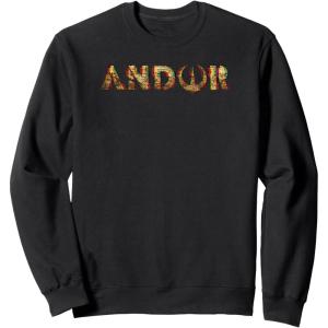 imageStar Wars Andor Glitch Text Logo SweatshirtBlack