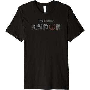 imageStar Wars Andor Ruins Text Logo Premium TShirtBlack