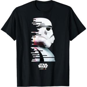 imageStar Wars Andor Stormtrooper Pixel Cut Side Profile TShirtBlack