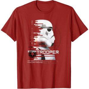 imageStar Wars Andor Stormtrooper Profile TShirtCranberry Red
