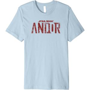 imageStar Wars Andor Worn Text Logo Premium TShirtBaby Blue
