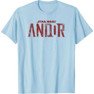 imageStar Wars Andor Worn Text Logo TShirtBaby Blue