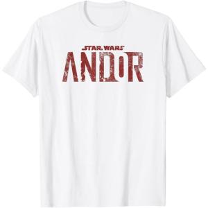imageStar Wars Andor Worn Text Logo TShirtWhite