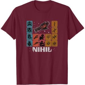 imageStar Wars High Republic Nihil Periodic Table TShirtBurgundy
