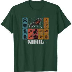 imageStar Wars High Republic Nihil Periodic Table TShirtDark Green