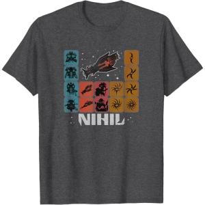 imageStar Wars High Republic Nihil Periodic Table TShirtDark Heather Grey