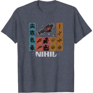 imageStar Wars High Republic Nihil Periodic Table TShirtHeather Blue