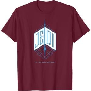 imageStar Wars The High Republic Jedi Emblem TShirtBurgundy