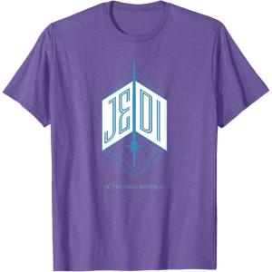 imageStar Wars The High Republic Jedi Emblem TShirtPurple Heather