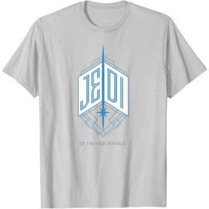 imageStar Wars The High Republic Jedi Emblem TShirtSilver Grey