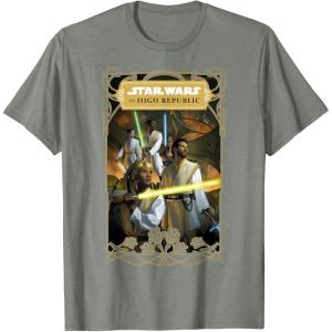 imageStar Wars The High Republic The Fallen Star Cover Art TShirtOlive Heather