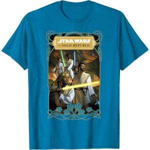 imageStar Wars The High Republic The Fallen Star Cover Art TShirtSapphire Blue