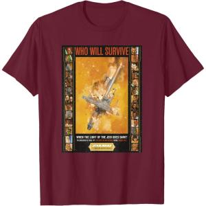 imageStar Wars The High Republic Who Will Survive Poster TShirtBurgundy