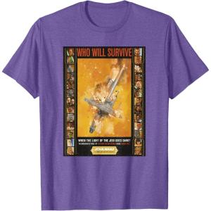 imageStar Wars The High Republic Who Will Survive Poster TShirtPurple Heather