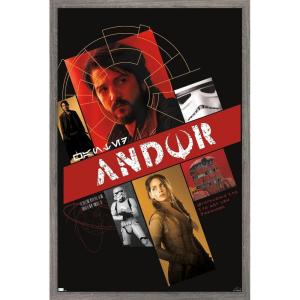 imageTrends International Star Wars Andor  Group Graphic Wall Poster 34L x 224W Premium Unframed VersionBarnwood Framed Version