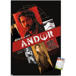 imageTrends International Star Wars Andor  Group Graphic Wall Poster 34L x 224W Premium Unframed VersionPremium Poster  Mount Bundle